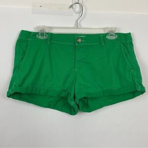Abercrombie & Fitch Low Rise Green Y2K Shorts Size 8